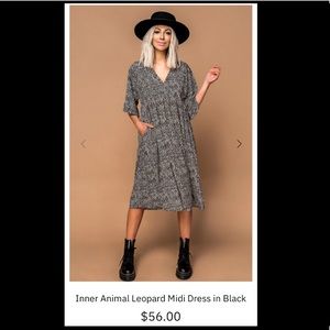 Dressed In LALA INNER ANIMAL LEOPARD PRINT DRESS